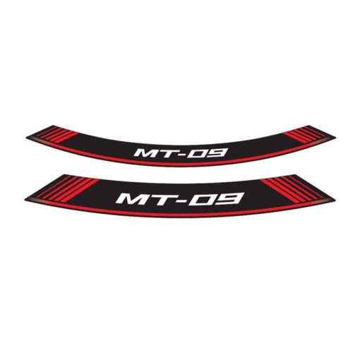 Wheel Rim Stickers (Red) For Yamaha MT-09 Tracer GT (18-20) By Puig 9135R