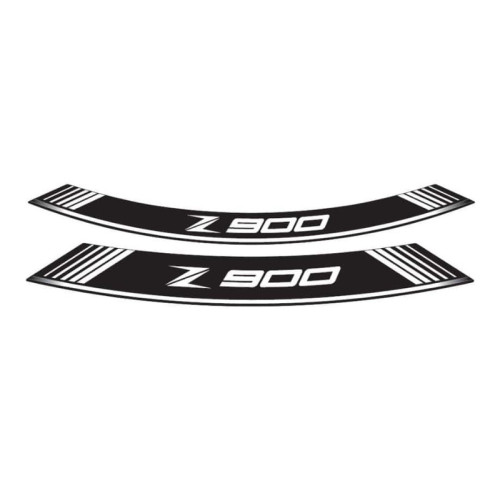 Wheel Rim Stickers (White) For Kawasaki Z900 RS (18-21) By Puig 9291B
