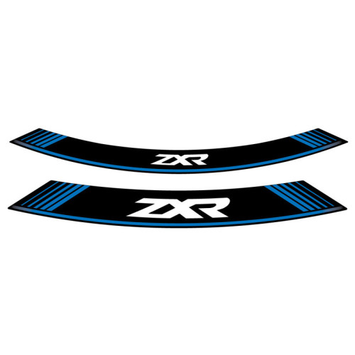 Wheel Rim Stickers (Blue) For Kawasaki ZX-10R Ninja Performance (16-18) By Puig 9292A