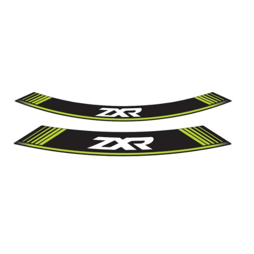 Wheel Rim Stickers (Green) For Kawasaki ZX-10R Ninja KRT (16-20) By Puig 9292V