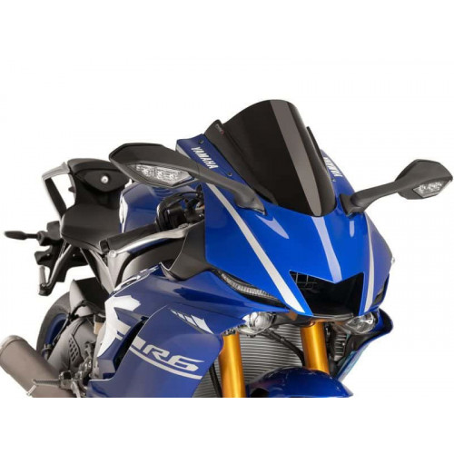 Z-Racing Screen (Black) For Yamaha YZF R6 Race (21-22) By Puig 9723N