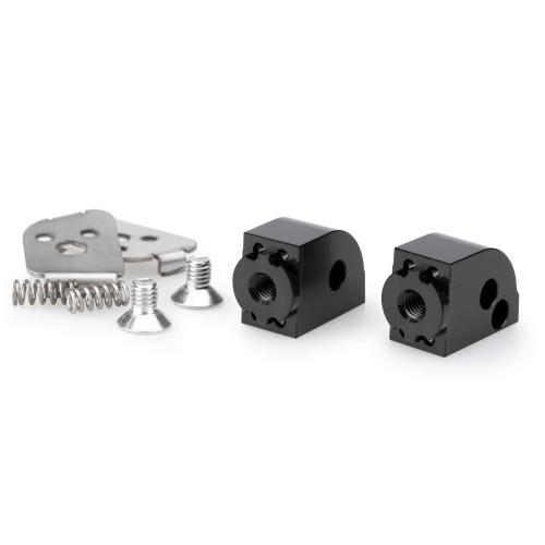 PUIG Pillion Adjustable Footpeg Adaptors (Black) 20407N