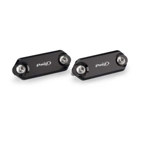 PUIG Mirror Screw Caps (Black) 22242N
