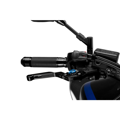 PUIG Extendable Folding V3 Brake (Black Extender With Blue Selector) 14NNA