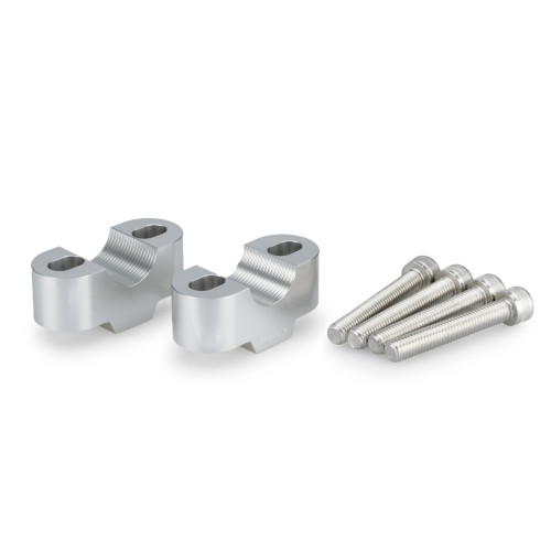 PUIG 20mm Handlebar Risers For 22-32mm Bars (Silver) 3671P