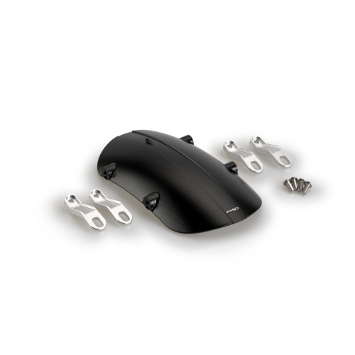 PUIG Aluminum Milled Front Mudguard (Black) 9673N