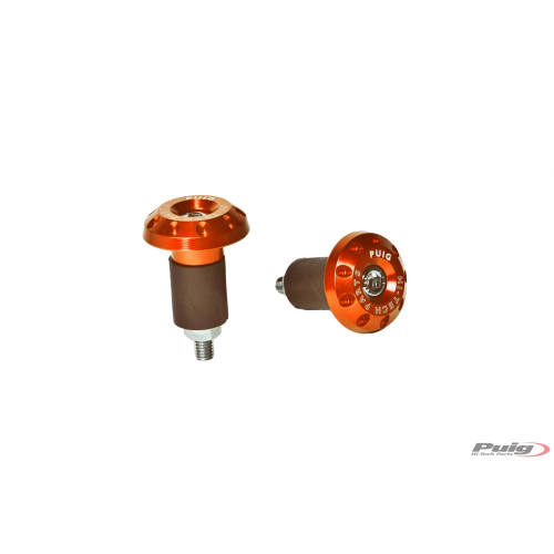 PUIG Racing Bar Ends (Orange) 6222T