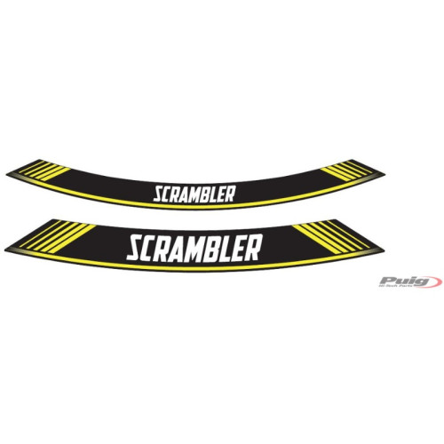 PUIG Wheel Rim Stickers (Yellow) 9134G
