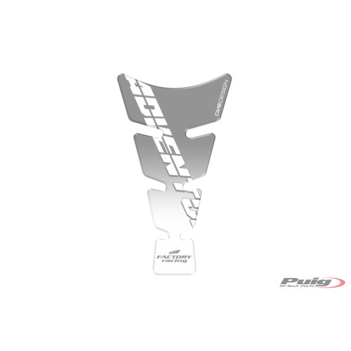 PUIG Spirit Tank Pad With Model Logo (Silver) 20482P