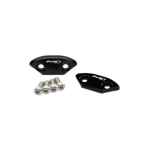 PUIG Mirror Screw Caps (Black) 3857N