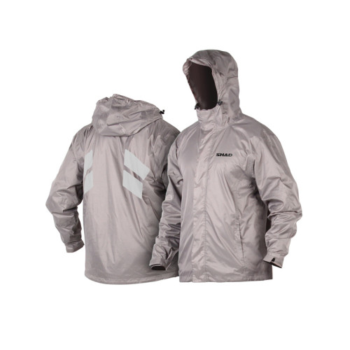 SHAD 100% Waterproof Silver Rain Jacket - Large X0SR55L