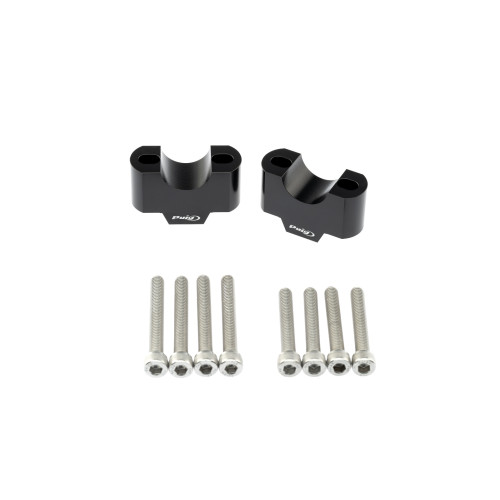 PUIG 30mm Handlebar Risers For 22-32mm Bars (Black) 3741N