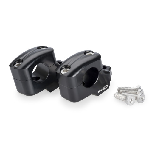 PUIG 25mm Bar Risers (Offset 16mm) (Black) 22101N