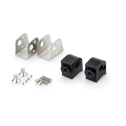PUIG Pillion Adjustable Footpeg Adaptors (Black) 20256N