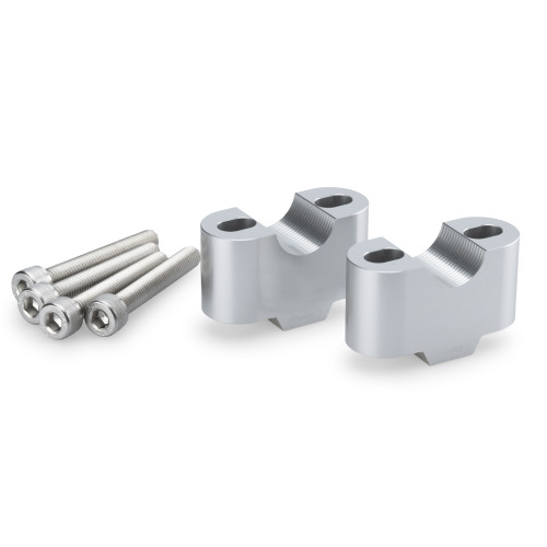 PUIG 30mm Handlebar Risers For 22-32mm Bars (Silver) 3672P