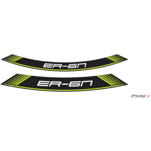 PUIG Wheel Rim Stickers (Green) 9311V