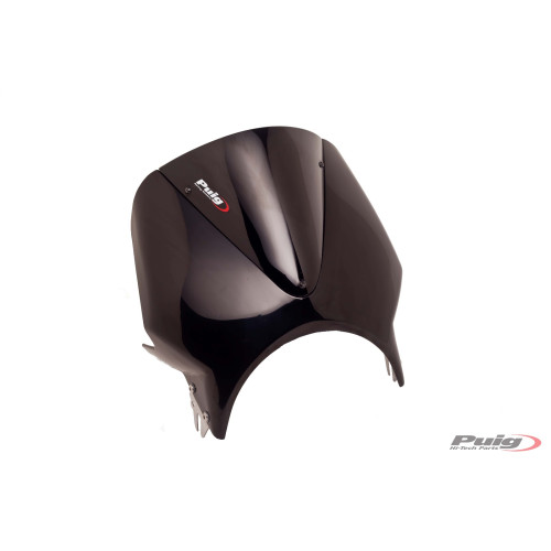 PUIG Black Fairing With Vision Screen (Black) 024NN