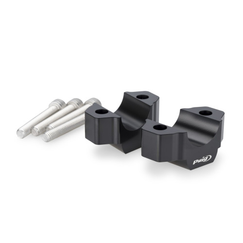 PUIG 20mm Handlebar Risers For 22-32mm Bars (Black) 22100N