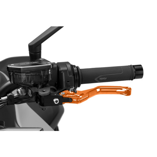 PUIG Short V4 Clutch Lever (Orange Lever With Black Selector) 4230TN