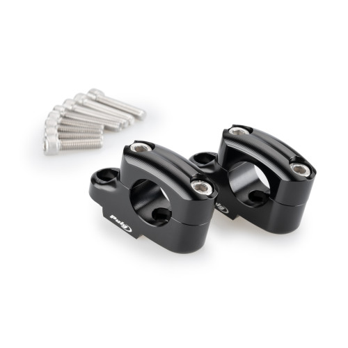 PUIG 25mm Bar Risers (Offset 16mm) (Black) 21751N