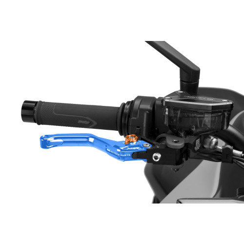 PUIG Short V4 Brake Lever (Blue Lever With Orange Selector) 4130AT