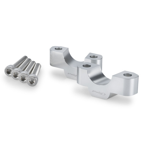 PUIG 20mm Handlebar Risers For 29mm Bars (Silver) 22529P