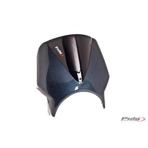 PUIG Carbon Look Fairing With Vision Screen (Black) 003CN