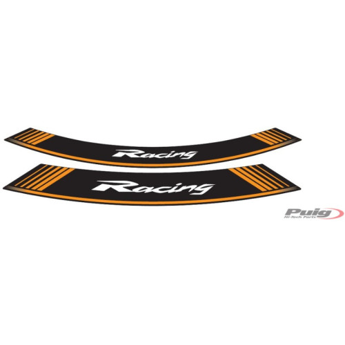 PUIG Wheel Rim Stickers (Orange) 5531T