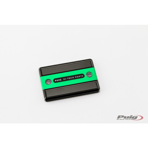PUIG Front Brake Liquid Tank Cover (Green) 9267V