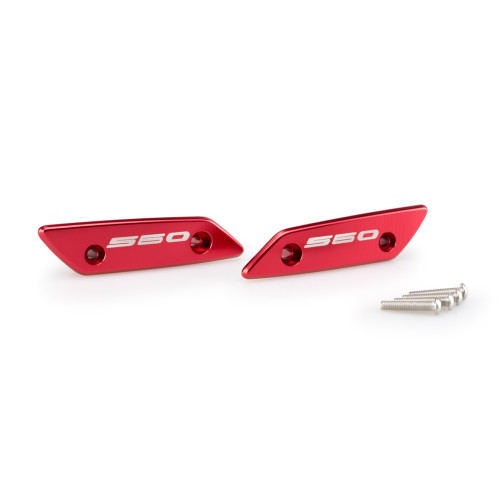 PUIG Mirror Screw Caps (Red) 21298R