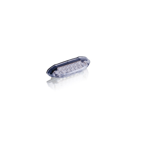 PUIG Smile II Oval Brake Light 83 x 20mm (Clear) 6493W