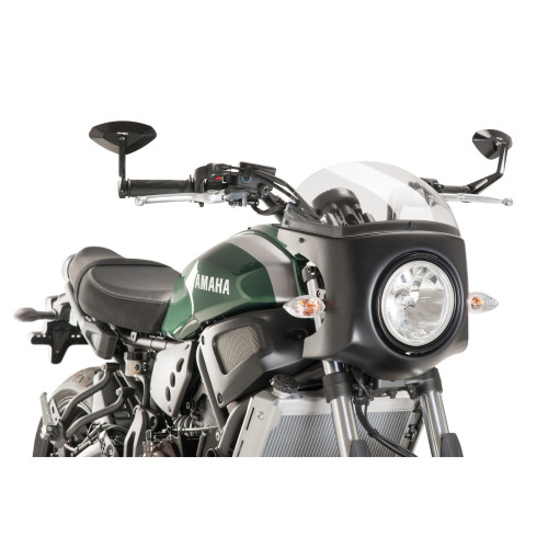 PUIG Retro Black Semi Fairing And Screen 180mm (Clear) 8933W