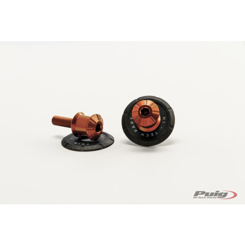 PUIG Swing Arm Spool Slider 6mm (Orange) 9258T