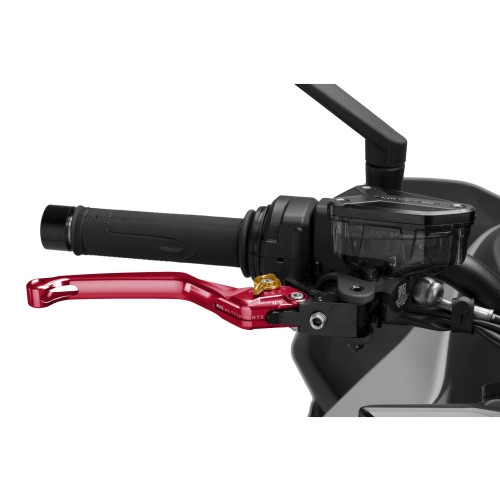 PUIG Standard V4 Brake Lever (Red Lever With Gold Selector) 4120RO