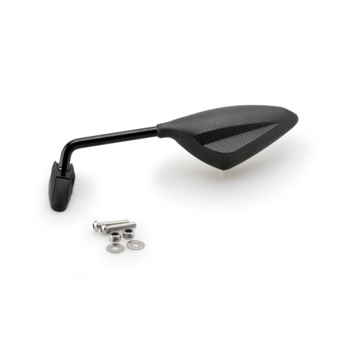 PUIG RS1 Rearview Mirror LHS 70 Degree Stalk (Carbon Look) 7355C