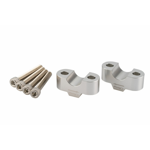 PUIG 20mm Handlebar Risers For 22-32mm Bars (Silver) 21809P