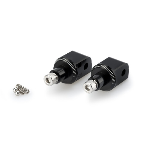 PUIG Pillion Footpeg Adaptors (Black) 7211N