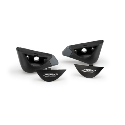 PUIG Frame Sliders PRO Caps + End Tips (Black) 20354N