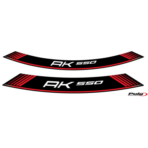 PUIG Wheel Rim Stickers (Red) 9630R