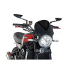 PUIG Black Fairing With Vision Screen (Dark Smoke) 024NF