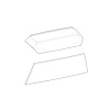SHAD SH38X Replacement Front Panel Inserts 204135R
