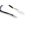 PUIG Number Plate Wiring Extension Kit Type 2 180mm (Black) 20547N