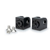 PUIG Pillion Adjustable Footpeg Adaptors (Black) 21888N