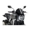 PUIG Retro Carbon Look Semi Fairing And Screen 195mm (Black) 3143N