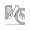 PUIG Front Fender Extender (Black) 3679N