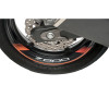 PUIG Wheel Rim Stickers (Orange) 6561T