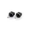 PUIG Pillion Footpeg Adaptors (Black) 6633N