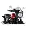 PUIG Retro Carbon Look Semi Fairing And Screen 195mm (Light Smoke) 9515H
