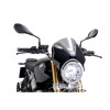 PUIG Retrovision Black Semi Fairing And Screen (Light Smoke) 7012H