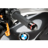 PUIG Short Bar End Weights With Coloured Rim (Black) 8022N
